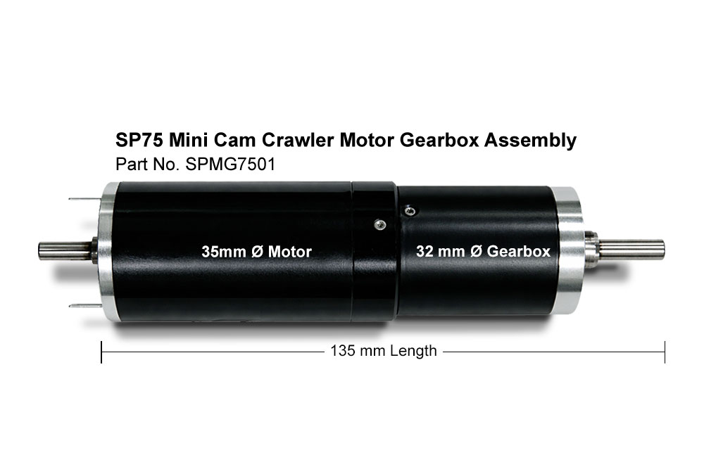SP75 Mini Cam Crawler Motor Gearbox Assembly
