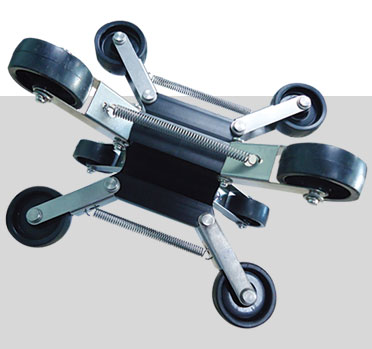 Wheeled Skid Spring loaded for use in 200mm diameter pipe and above